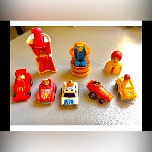 Ronald McDonalds Pull Back Racing Cars Changeables Transformers Happy Meal Toys